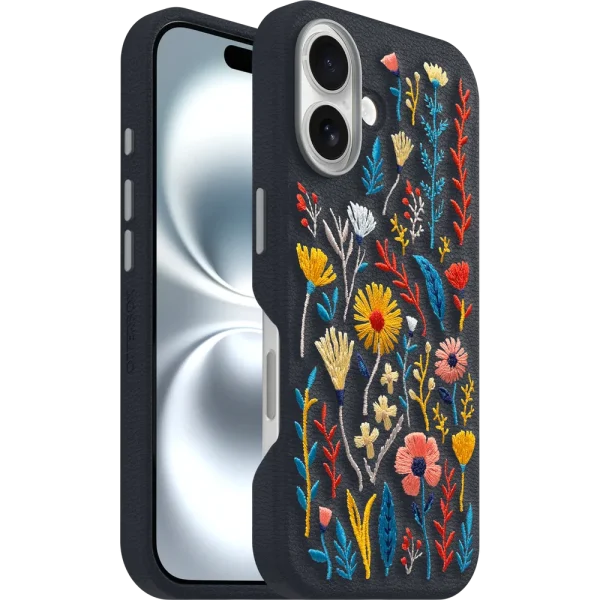 iPhone 16 Symmetry Series Cactus Leather Embroidery Case